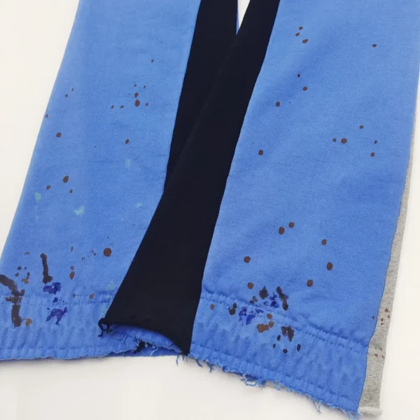 Gallery Dept. Blue Splash Ink Splicing Pants 
*Knitted 420g - Image 3