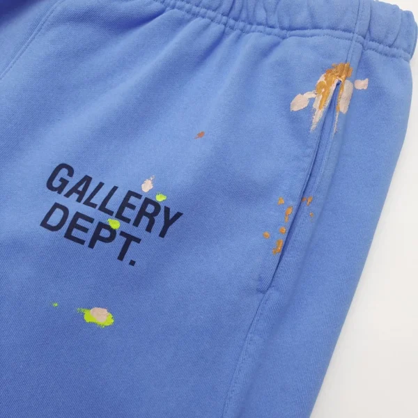 Gallery Dept. Blue Splash Ink Splicing Pants 
*Knitted 420g - Image 4