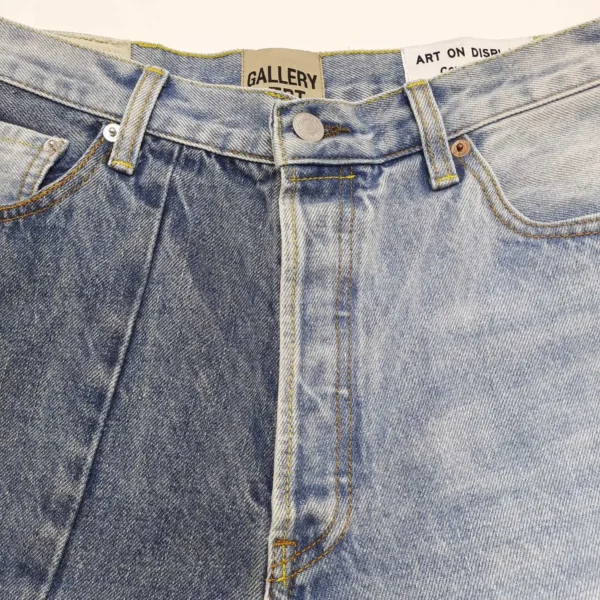 Gallery Depot. Splicing and Grinding Denim Jeans - Image 4