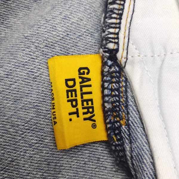 Gallery Depot. Splicing and Grinding Denim Jeans - Image 8