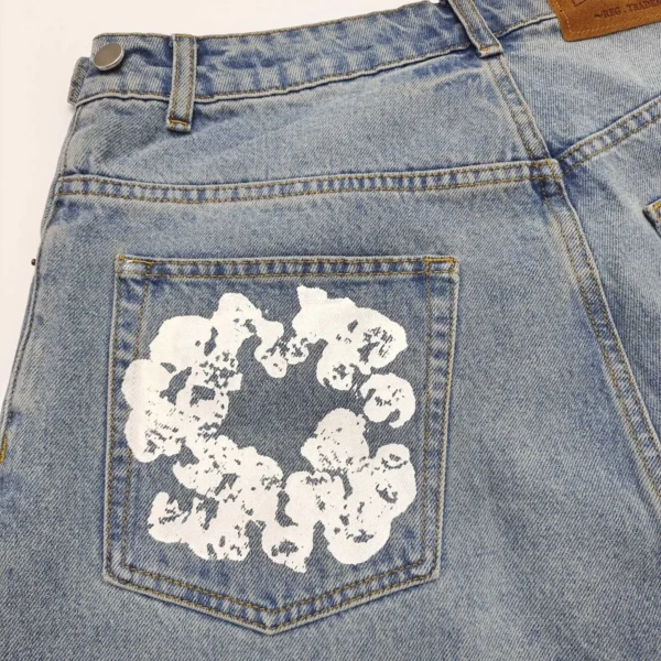 Denim Tears Cotton Flower Denim Shorts 0351
Import - Image 3