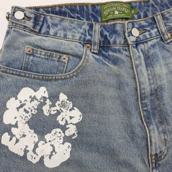Denim Tears Cotton Flower Denim Shorts 0351
Import - Image 4