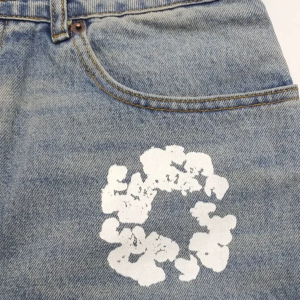 Denim Tears Cotton Flower Denim Shorts 0351
Import - Image 5