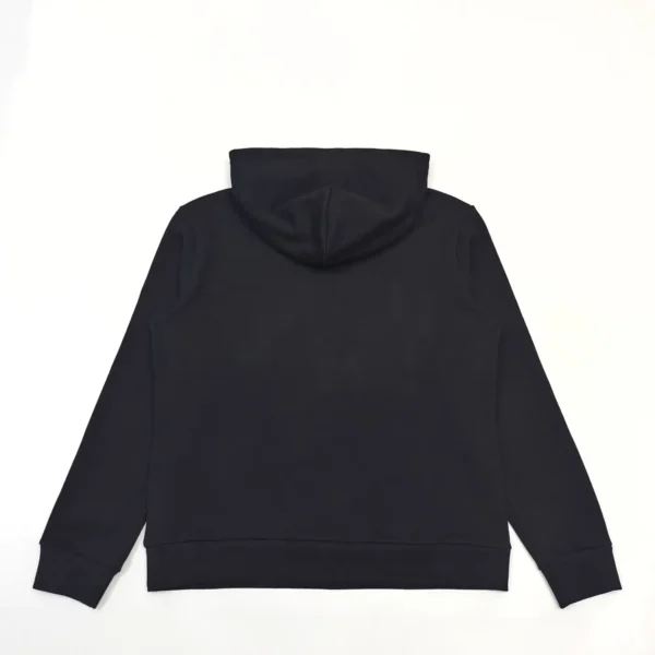 Denim Tears Black 3D Embroidered Hoodie - Image 2