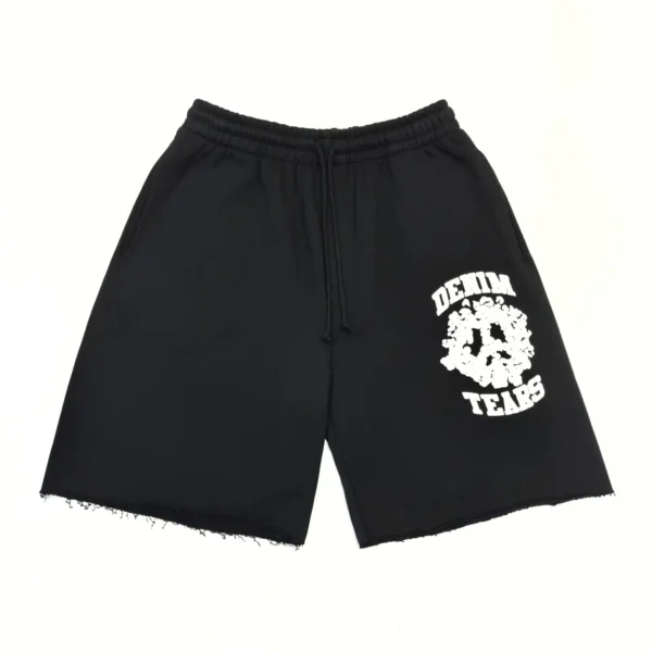 Denim Tears Black DU Cotton Shorts