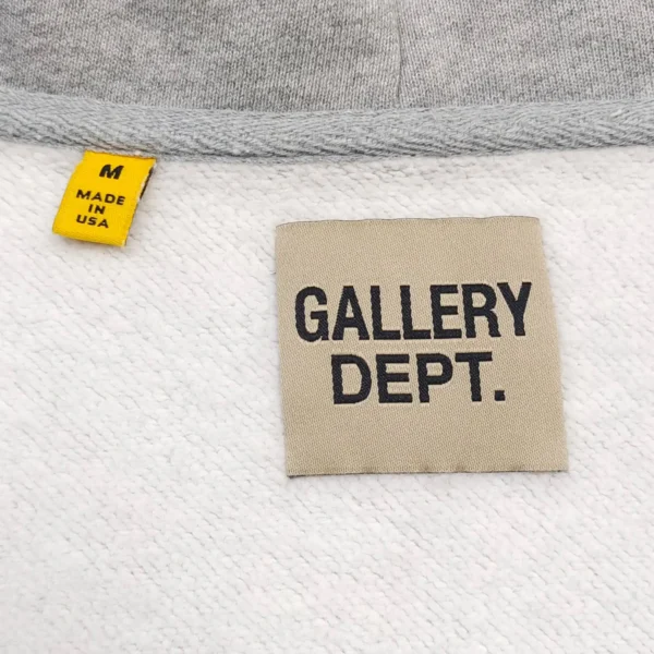 Gallery Depot. Hemp Grey Boxing Gloves Zipper Hoodie   051 - Image 3