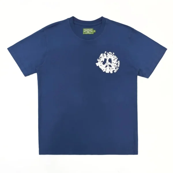 Denim Tears Tibetan Blue DU Cotton Flower Short Sleeve