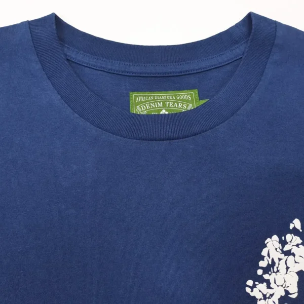 Denim Tears Tibetan Blue DU Cotton Flower Short Sleeve - Image 7