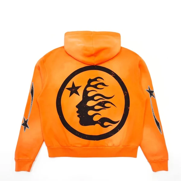 HELLSTAR Orange Spray Hoodie - Image 2