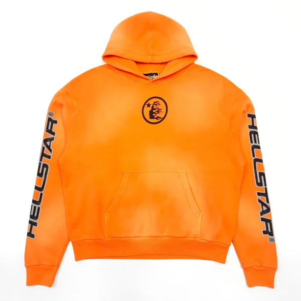 HELLSTAR Orange Spray Hoodie