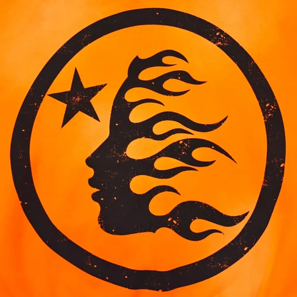 HELLSTAR Orange Spray Hoodie - Image 6