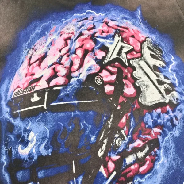 HELLSTAR Black Brain Helmet Short Sleeve - Image 6