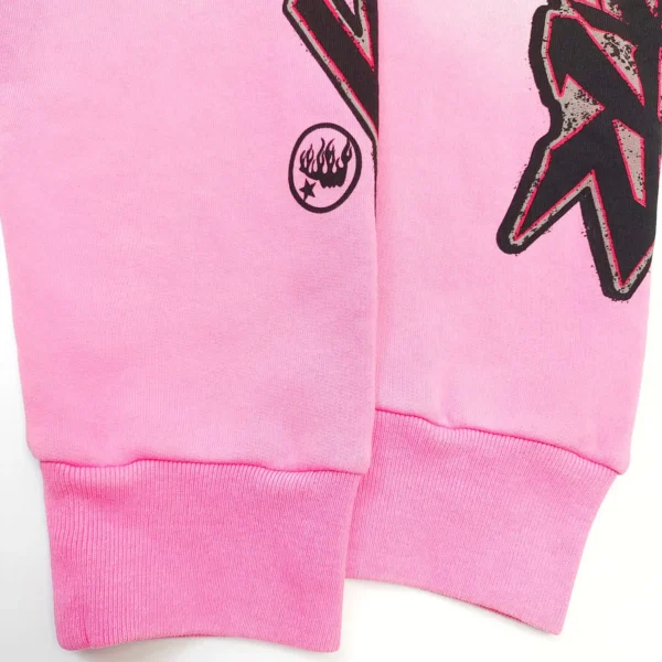 HELLSTAR Brain Hat Pink Hoodie - Image 6