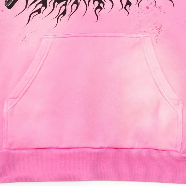 HELLSTAR Brain Hat Pink Hoodie - Image 9
