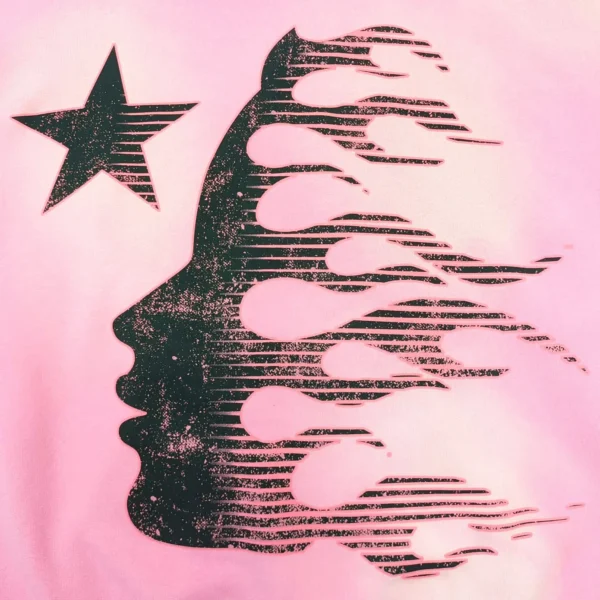 HELLSTAR Brain Hat Pink Hoodie - Image 11
