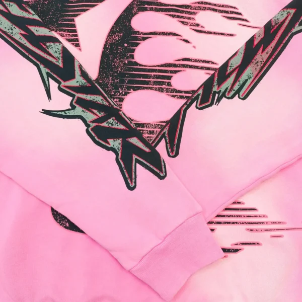 HELLSTAR Brain Hat Pink Hoodie - Image 10