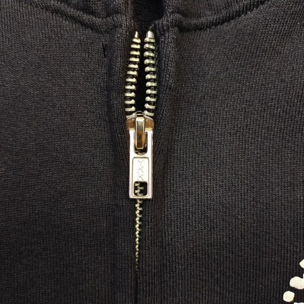 Denim Tears Black DU Cotton Zipper Hoodie 0642 - Image 3