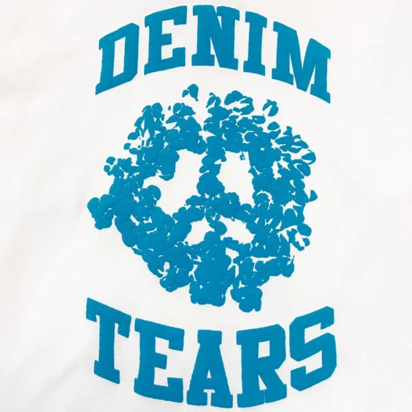 Denim Tears White DU Cotton Zipper Hoodie - Image 6