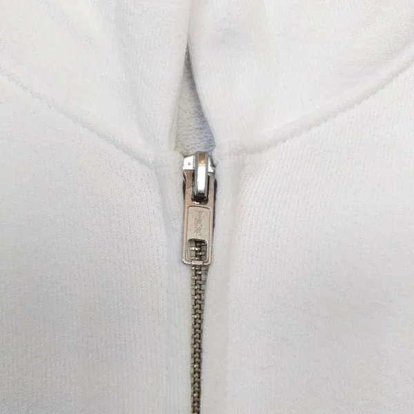 Denim Tears White DU Cotton Zipper Hoodie - Image 3