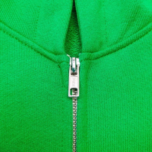 Denim Tears Green DU Cotton Zipper Hoodie - Image 3