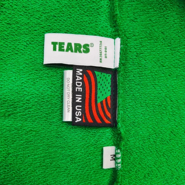 Denim Tears Green DU Cotton Zipper Hoodie - Image 10