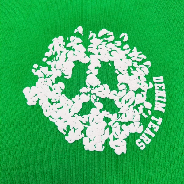 Denim Tears Green DU Cotton Zipper Hoodie - Image 4