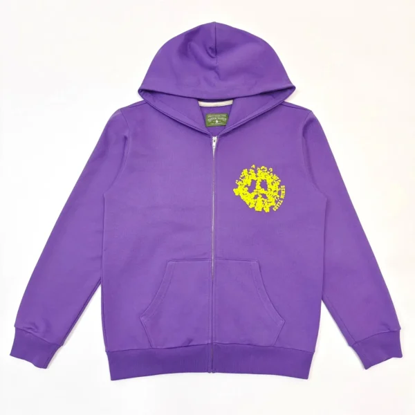 Denim Tears Purple DU Cotton Zipper Hoodie