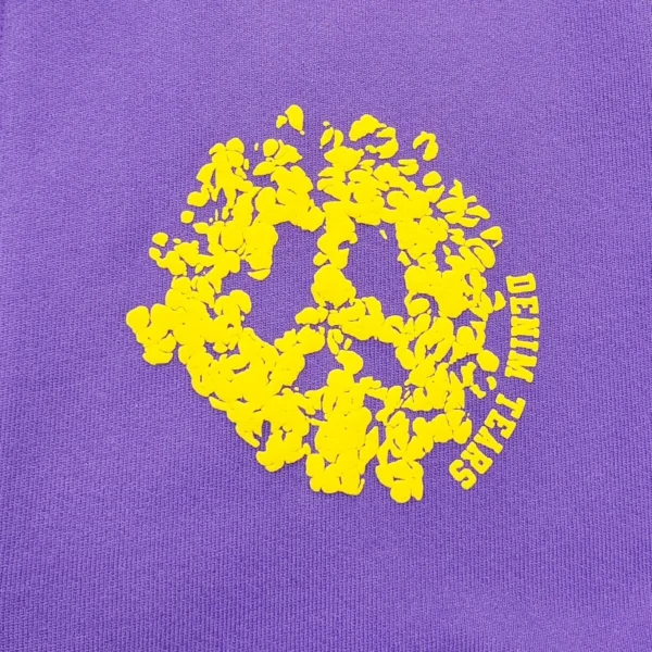 Denim Tears Purple DU Cotton Zipper Hoodie - Image 4