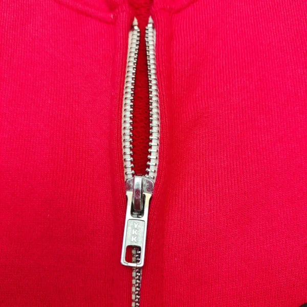 Denim Tears Red DU Cotton Zipper Hoodie - Image 3