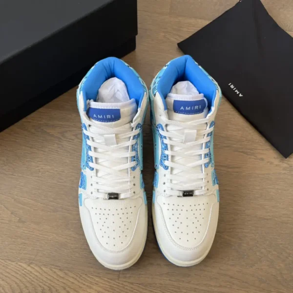 AMIRI SkeI Top High Emil Bone Shoes.