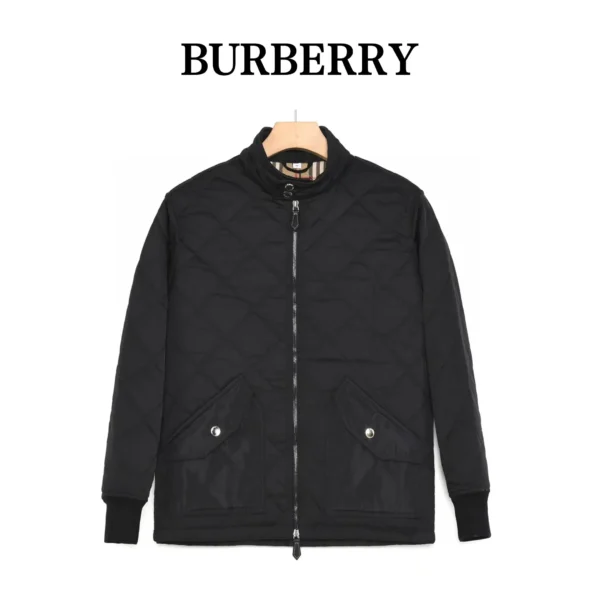 Burberry   diamond stitched cotton Jacket