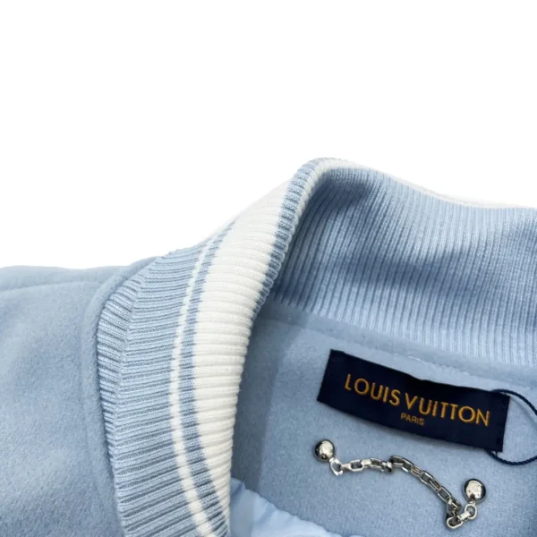 Louis Vuitton  leather sleeve patchwork baseball - Image 4
