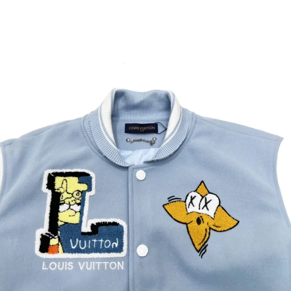 Louis Vuitton  leather sleeve patchwork baseball - Image 3