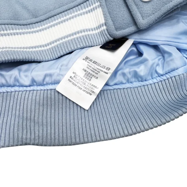 Louis Vuitton  leather sleeve patchwork baseball - Image 8