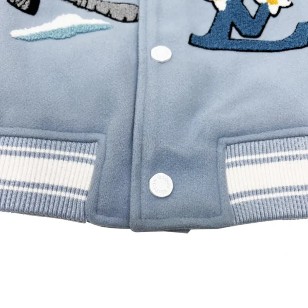 Louis Vuitton  leather sleeve patchwork baseball - Image 7