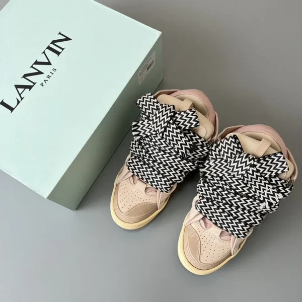 Lanvin Leather Curb Sneakers - Image 9