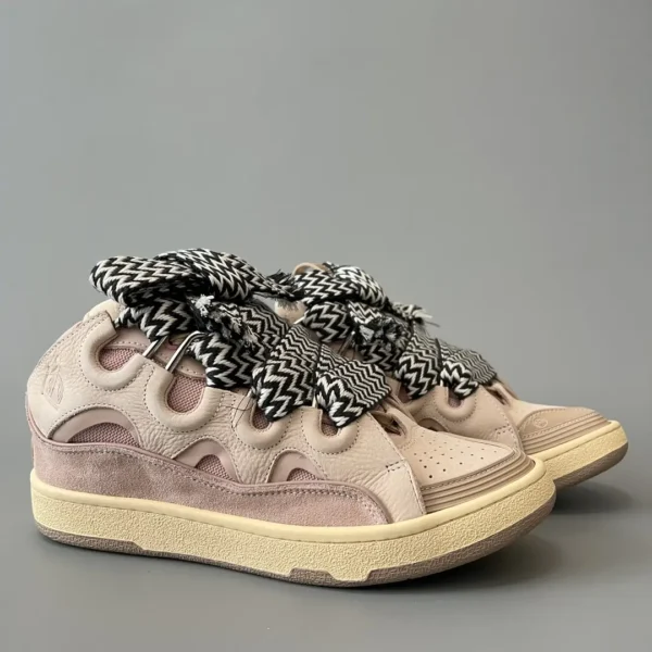 Lanvin Leather Curb Sneakers - Image 3
