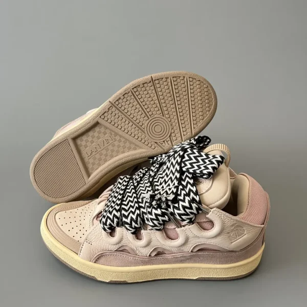 Lanvin Leather Curb Sneakers - Image 6
