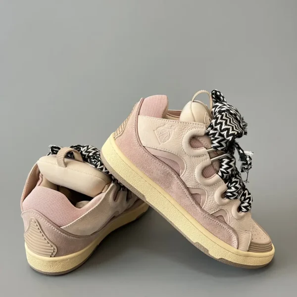Lanvin Leather Curb Sneakers - Image 7