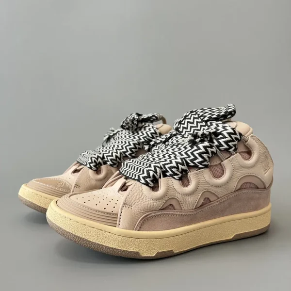 Lanvin Leather Curb Sneakers