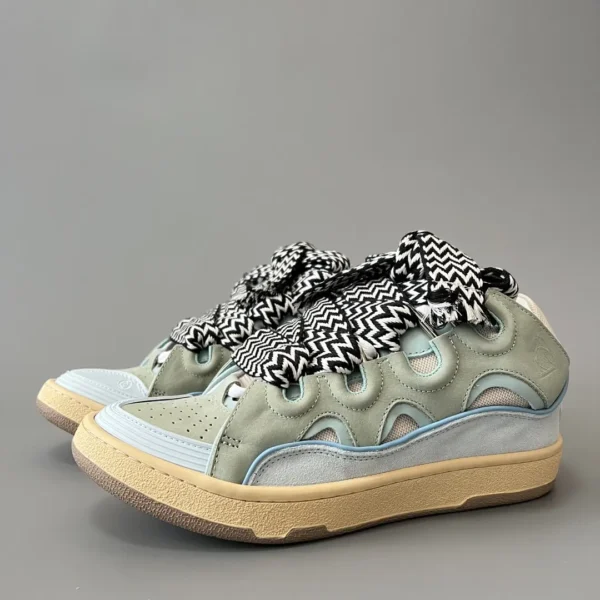 Lanvin Leather Curb Sneakers