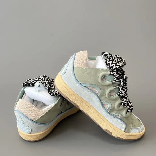 Lanvin Leather Curb Sneakers - Image 7