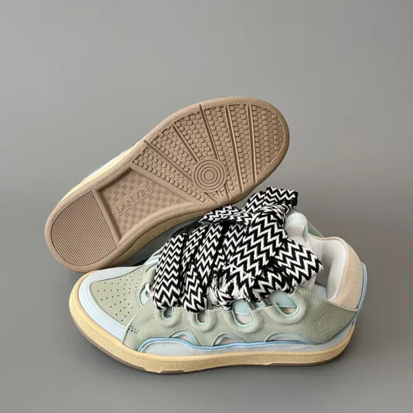 Lanvin Leather Curb Sneakers - Image 6