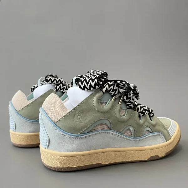 Lanvin Leather Curb Sneakers - Image 4