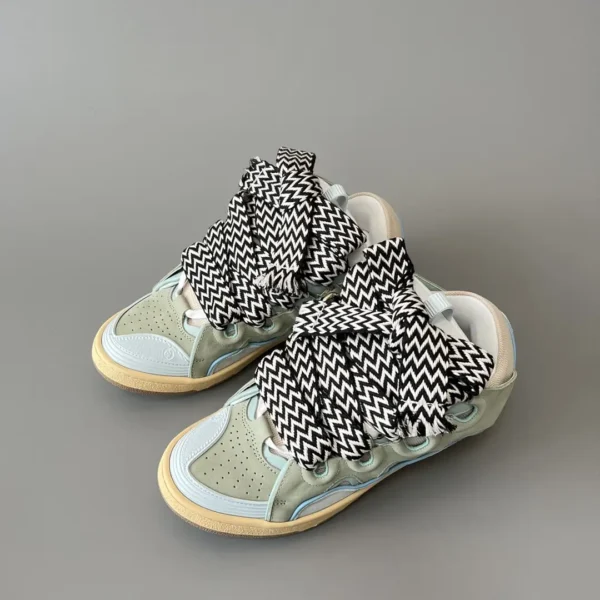 Lanvin Leather Curb Sneakers - Image 8