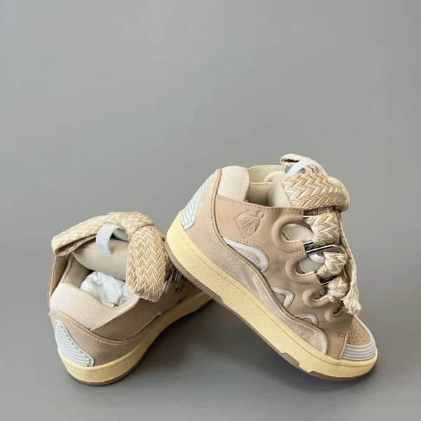 Lanvin Leather Curb Sneakers - Image 7
