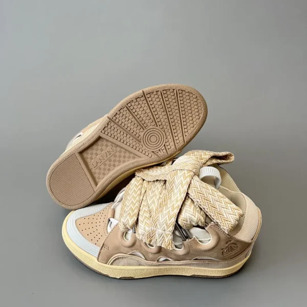Lanvin Leather Curb Sneakers - Image 6