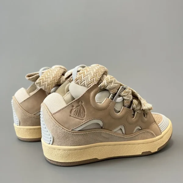Lanvin Leather Curb Sneakers - Image 4