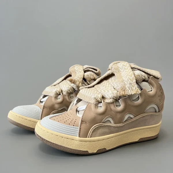 Lanvin Leather Curb Sneakers