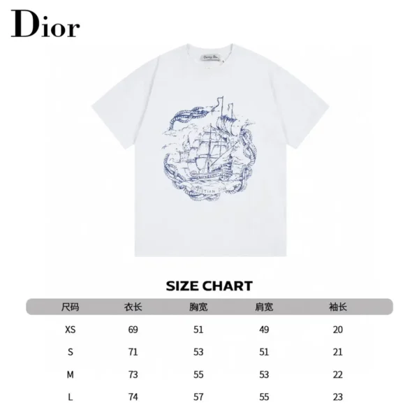 Dior New Embroidered T-shirt - Image 9